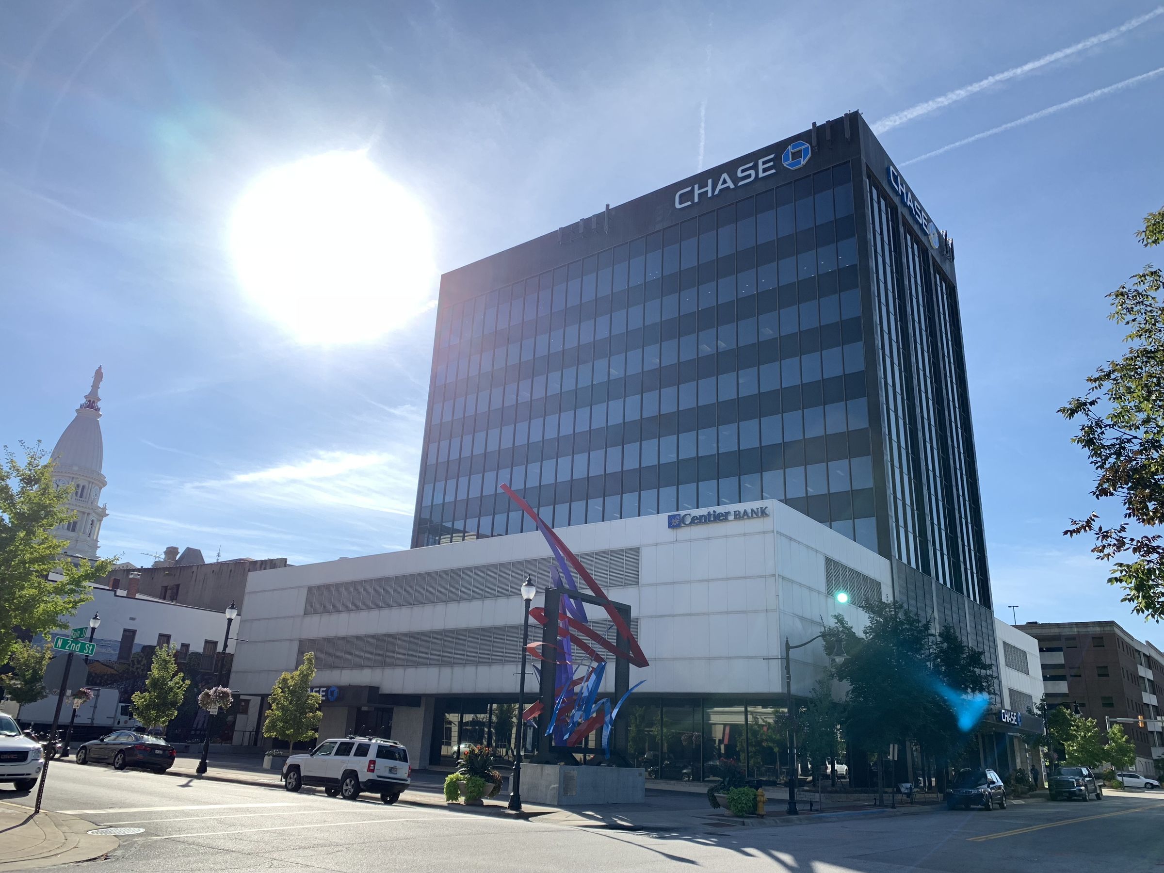 201 Main Street office tower in downtown Lafayette, Indiana